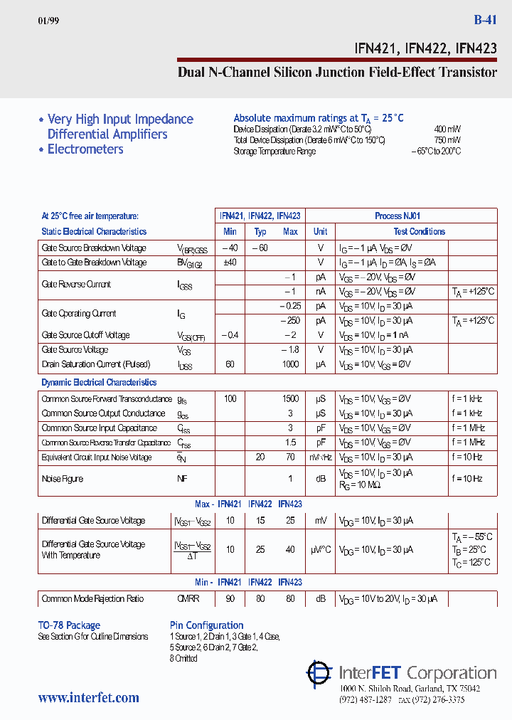 IFN422_3431677.PDF Datasheet