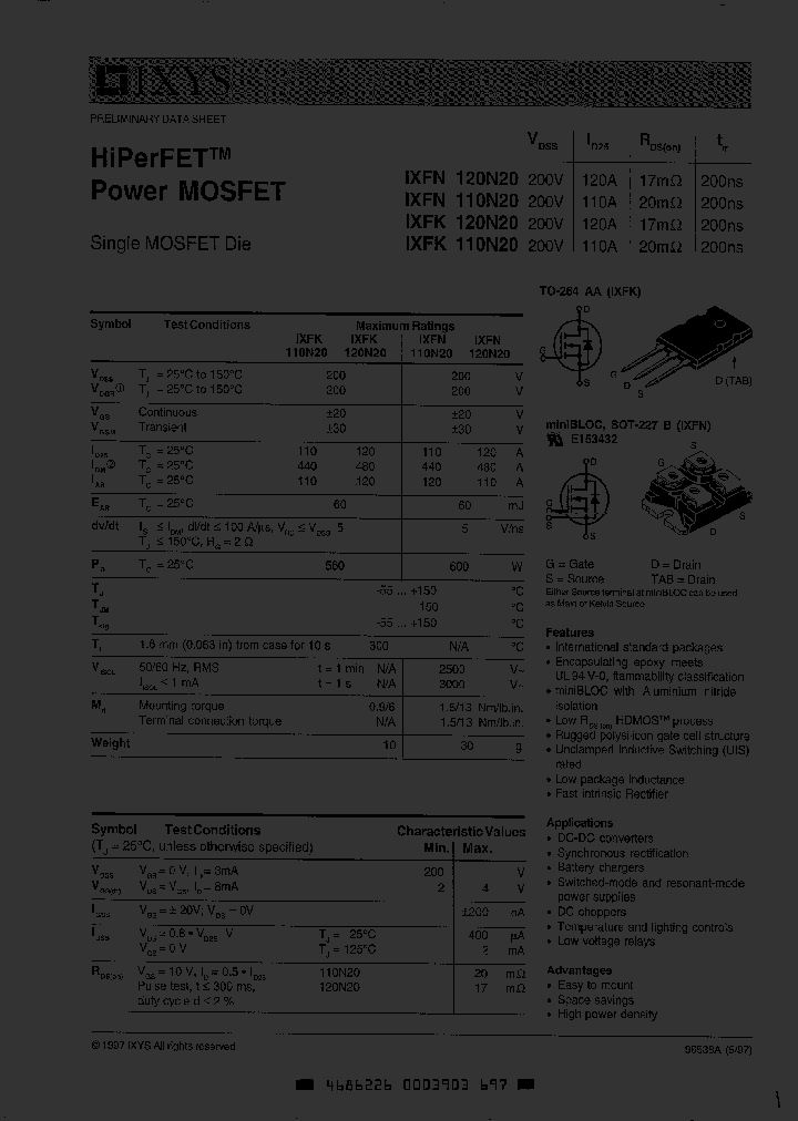 IXFN110N20_3429782.PDF Datasheet