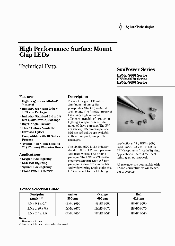HSMX-S670_3433557.PDF Datasheet