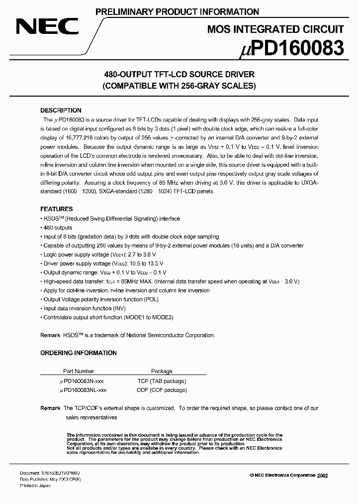 UPD160083_3435262.PDF Datasheet