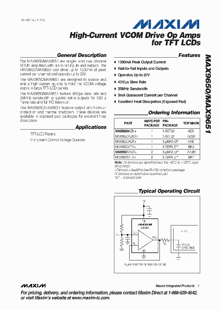 MAX9651ATA_3452853.PDF Datasheet