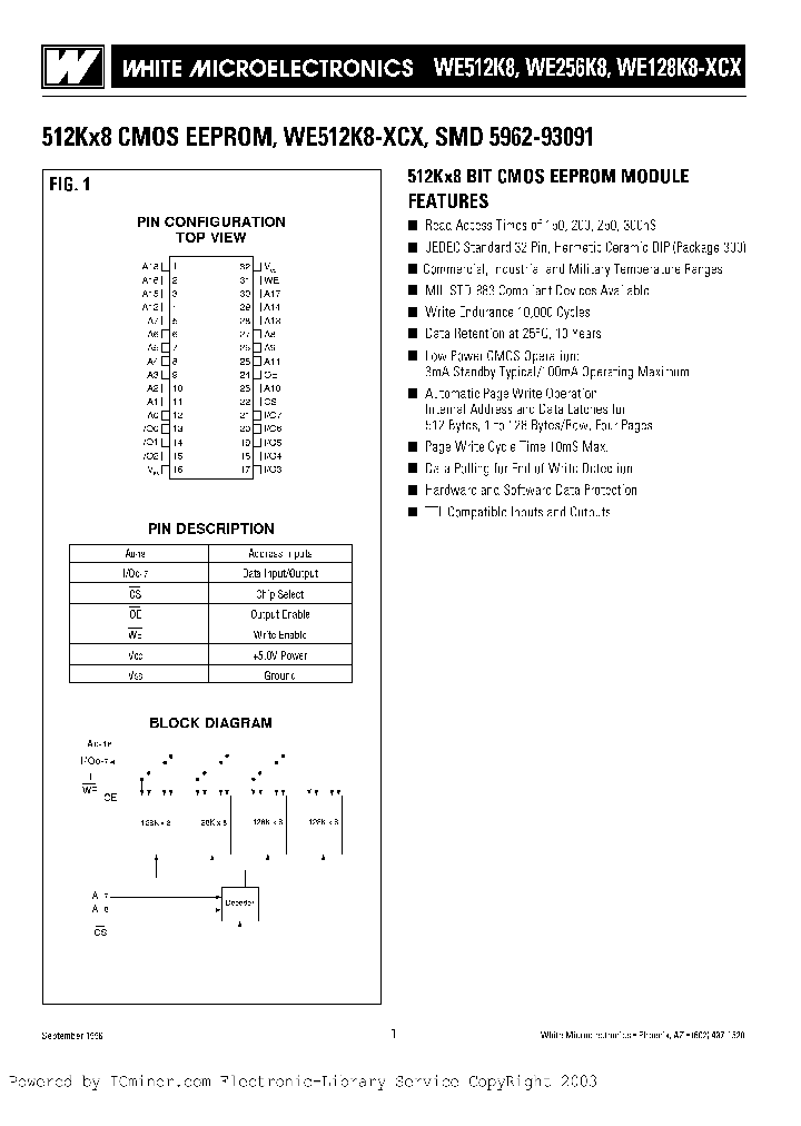WE-128K8-150CI_3456109.PDF Datasheet