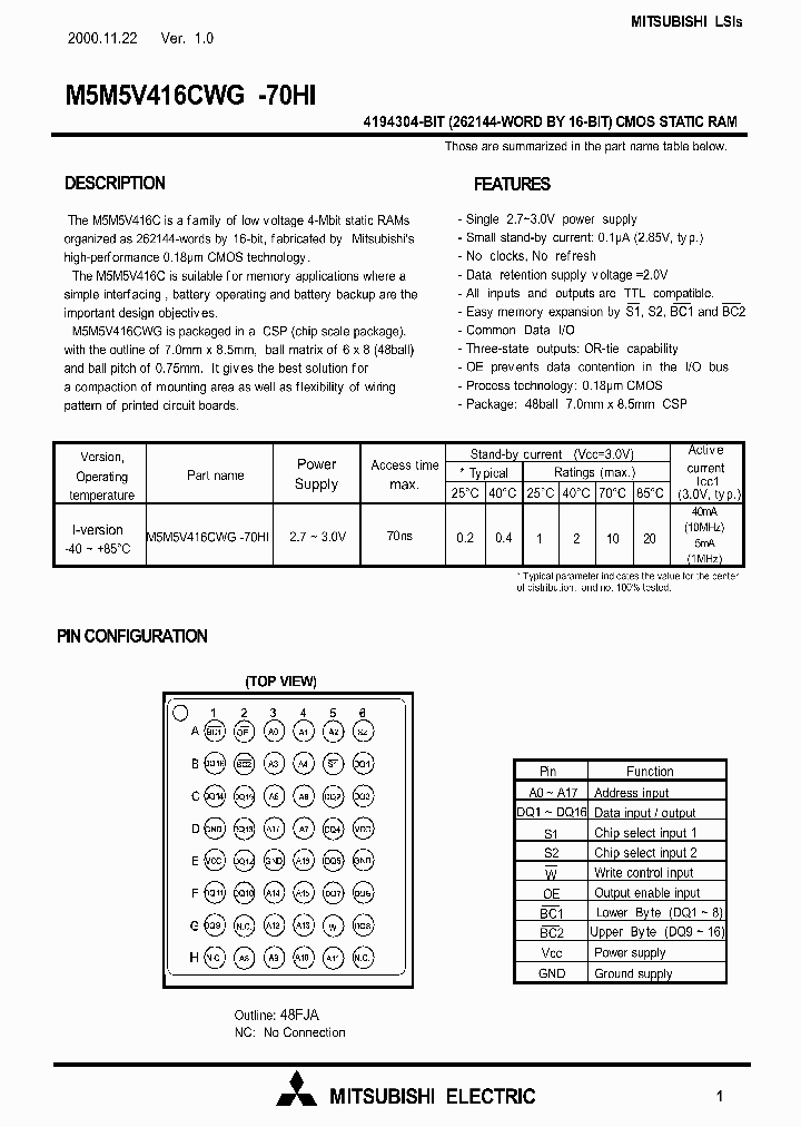 M5M5V416CWG-70HI_3457116.PDF Datasheet