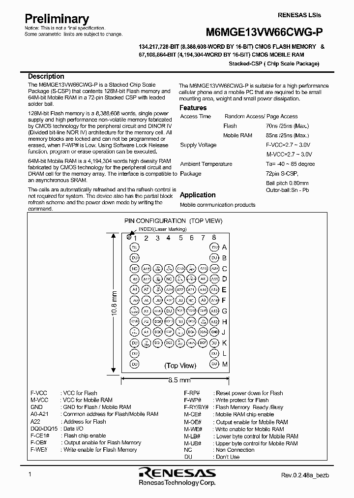 M6MGE13VW66CWG-P_3458707.PDF Datasheet