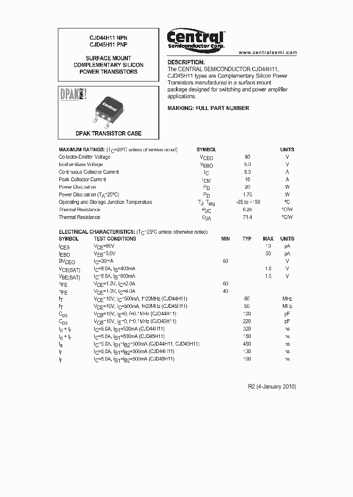 CJD44H11_3461072.PDF Datasheet