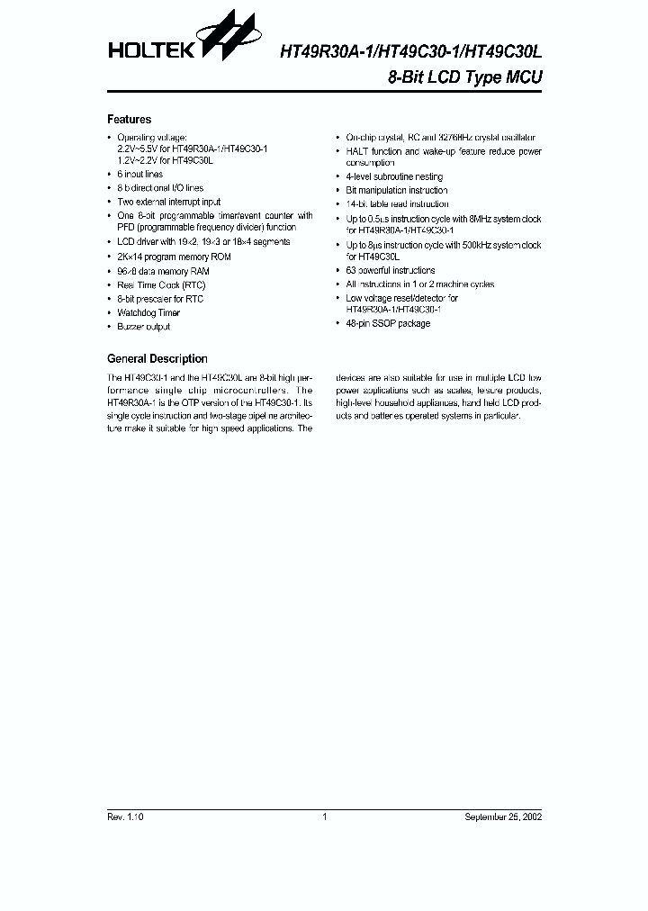 HT49C30-1_3461639.PDF Datasheet