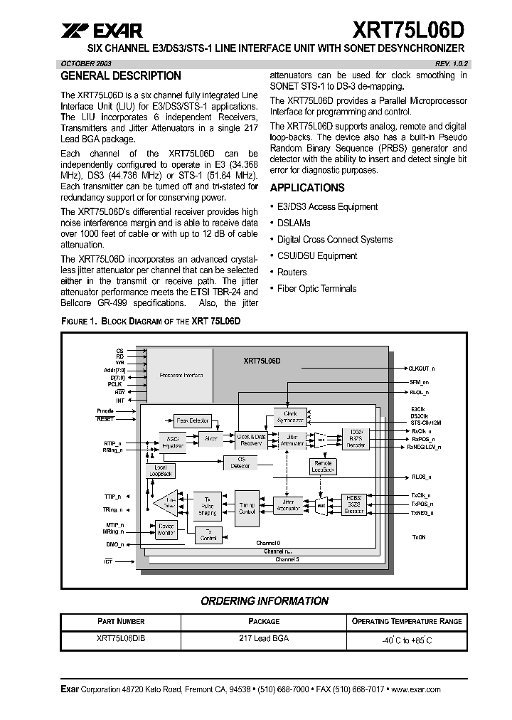 XRT75L06D_3474250.PDF Datasheet