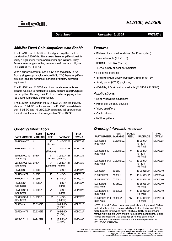 EL5106IWZ-T7_3470338.PDF Datasheet