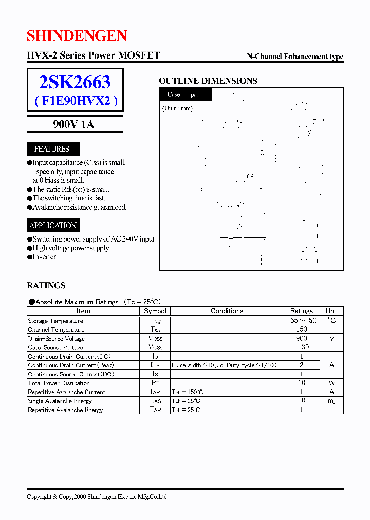 2SK2663_3475415.PDF Datasheet