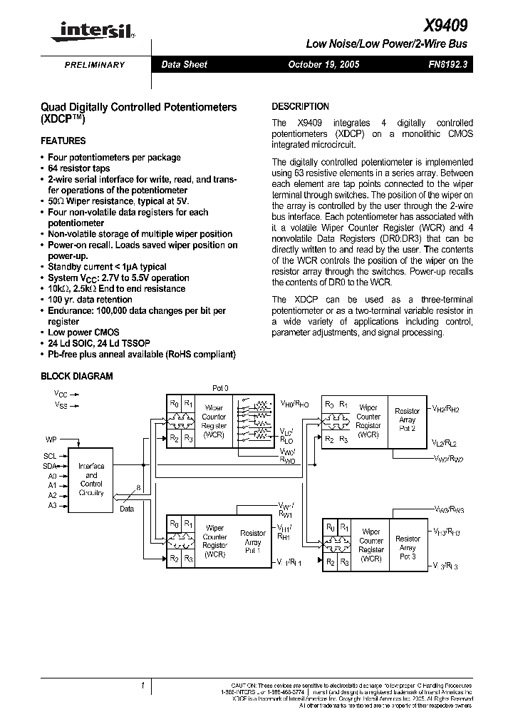X9409WV24IZ-27_3469082.PDF Datasheet