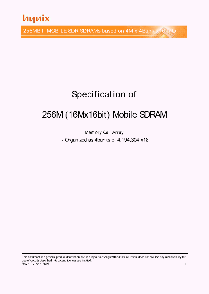 HY5S5B6GLFP-SE_3483945.PDF Datasheet
