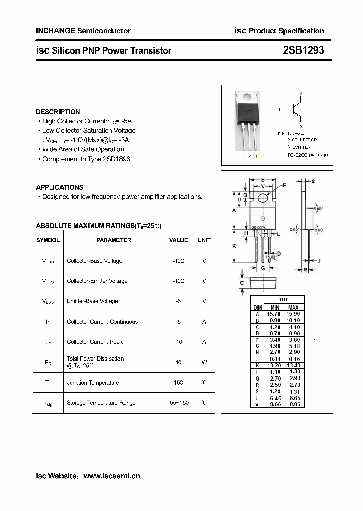 2SB1293_3485967.PDF Datasheet