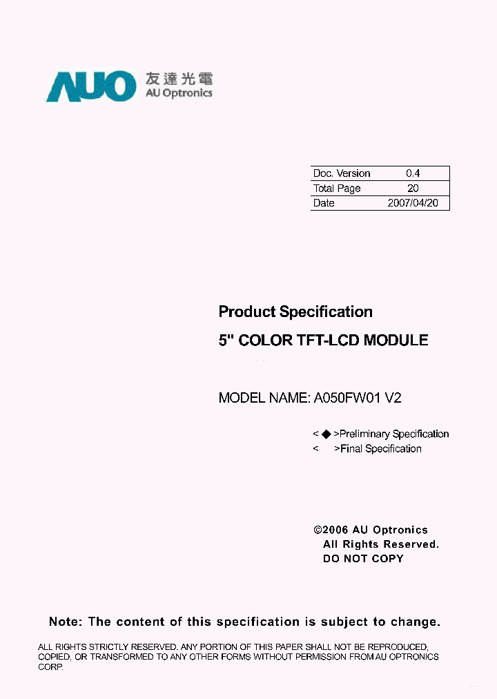 A050FW01V2_3488643.PDF Datasheet