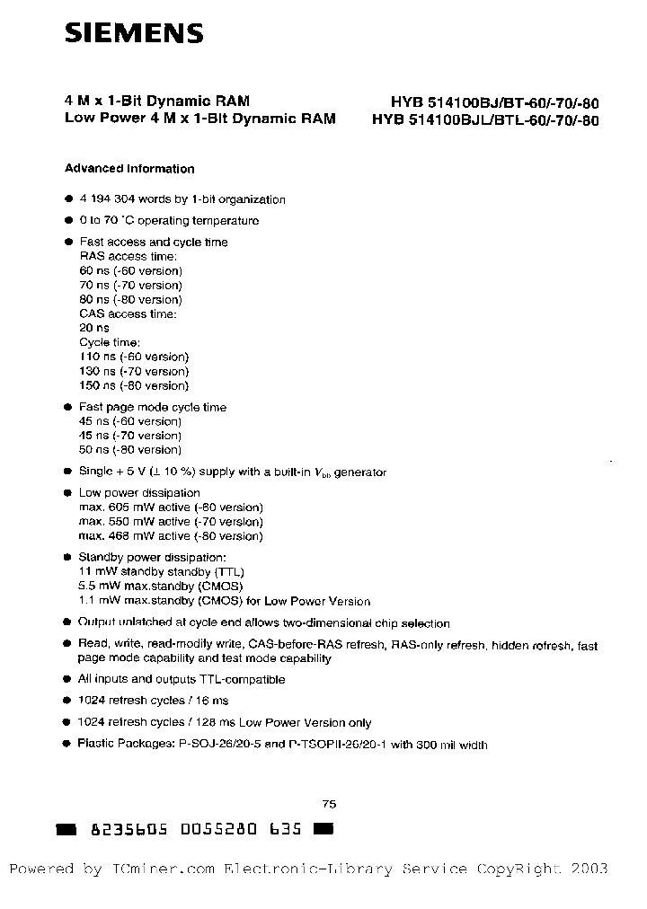 HYB514100BJ-80_3479973.PDF Datasheet