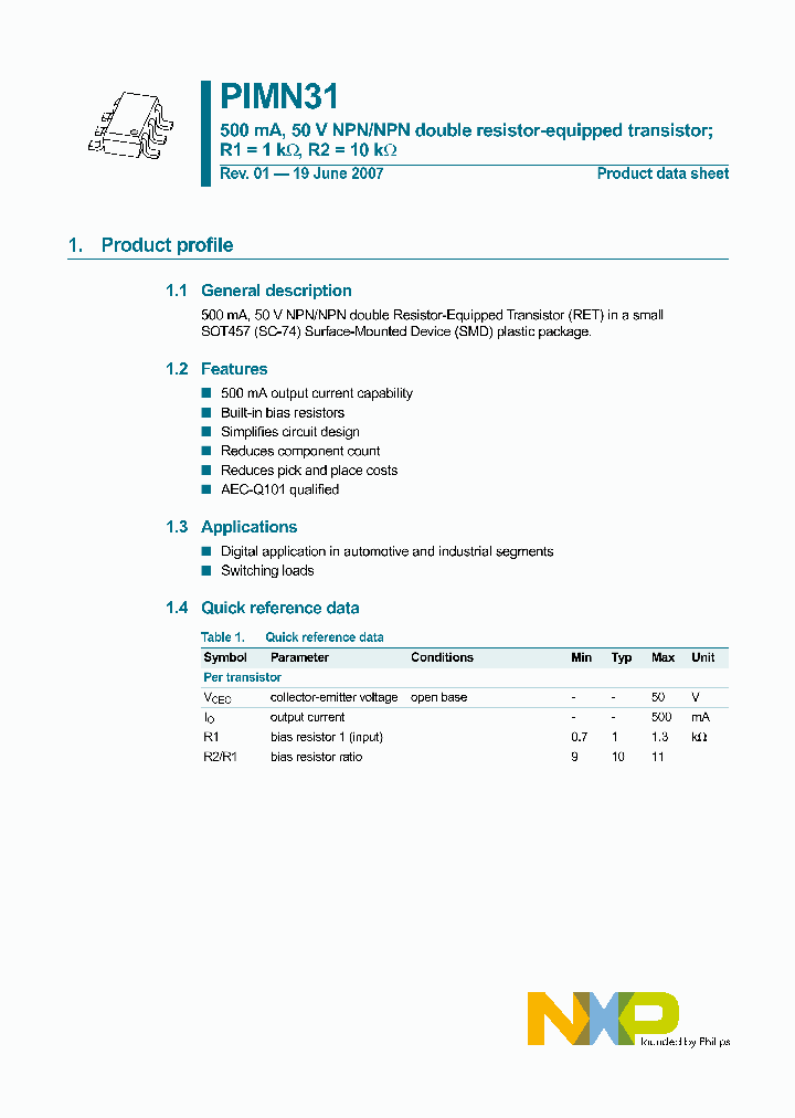 PIMN31_3489158.PDF Datasheet