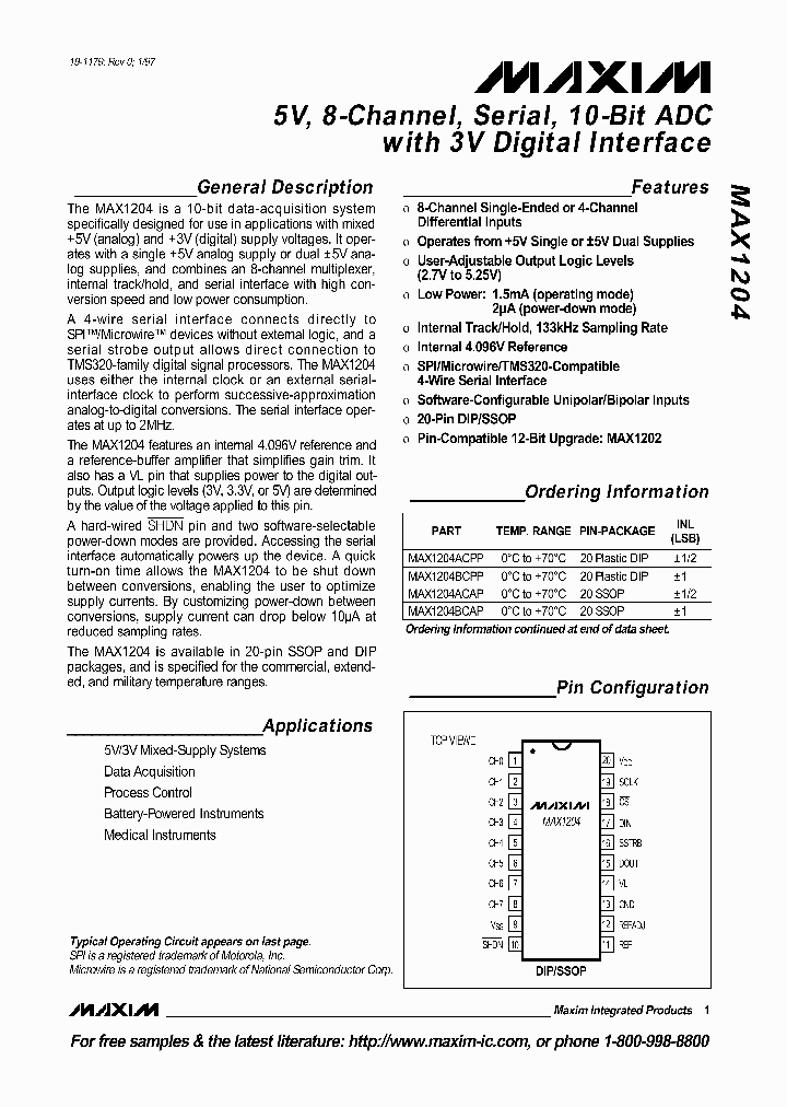 MAX1204AEAP_3481220.PDF Datasheet