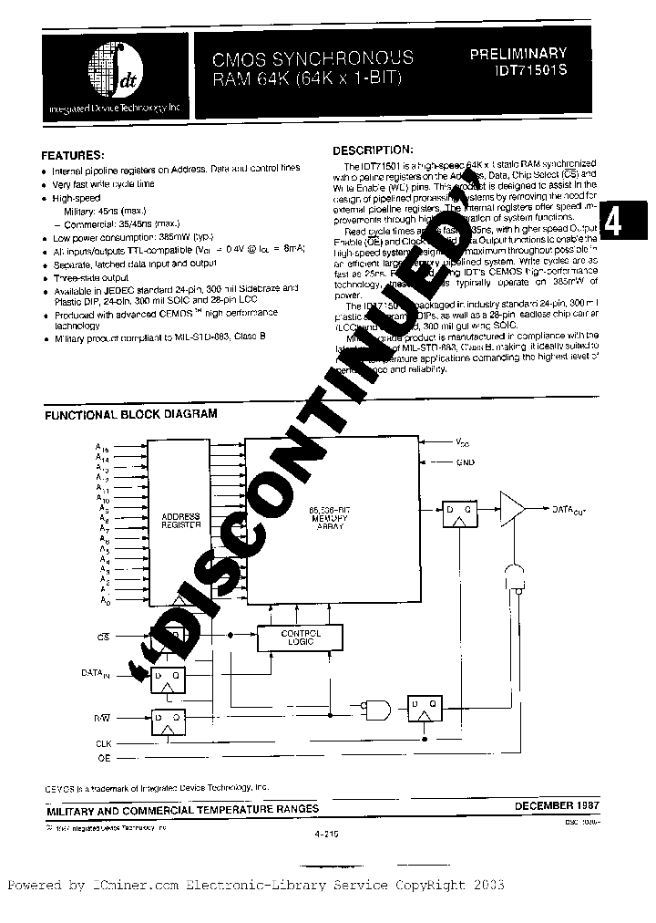 IDT71501S35SO_3482270.PDF Datasheet