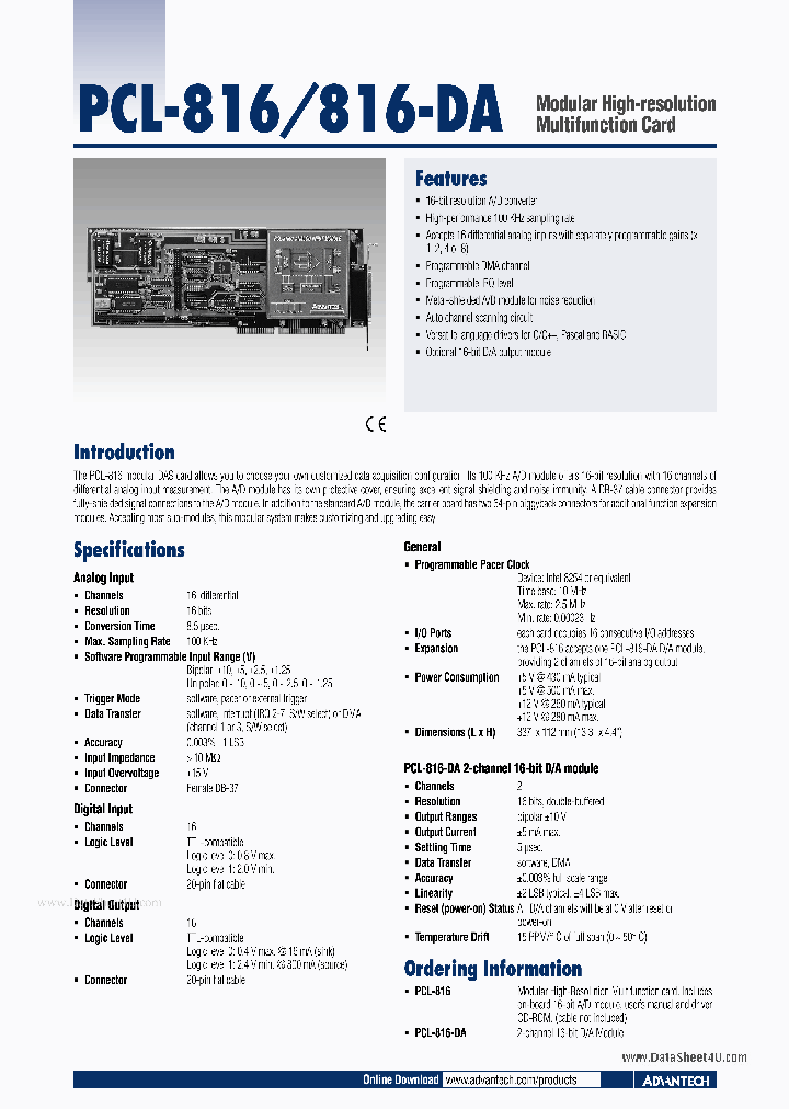 PCL-816_3490799.PDF Datasheet