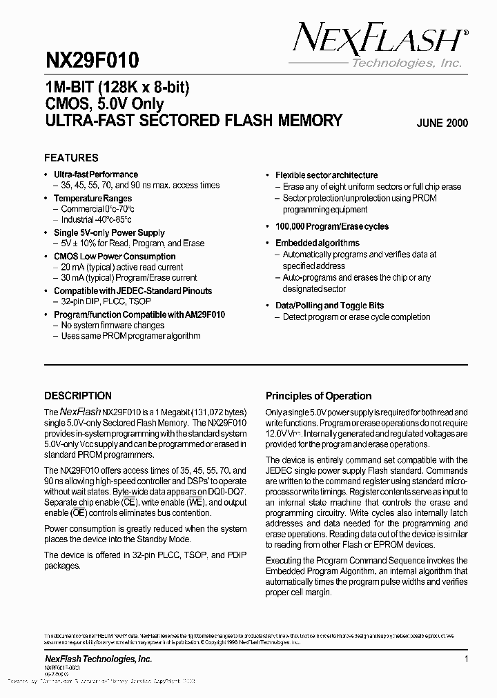 NX29F010-90PLI_3482965.PDF Datasheet