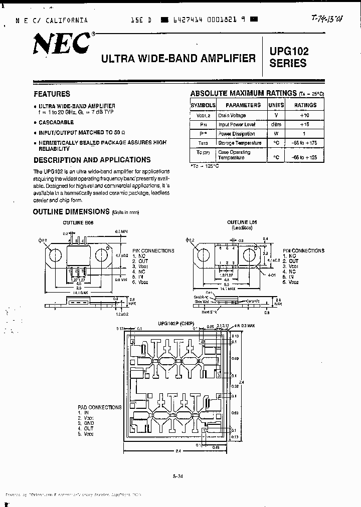 UPG102P2_3492000.PDF Datasheet