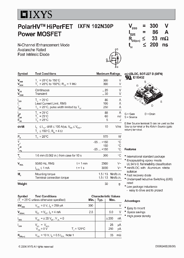 IXFN102N30P_3499597.PDF Datasheet