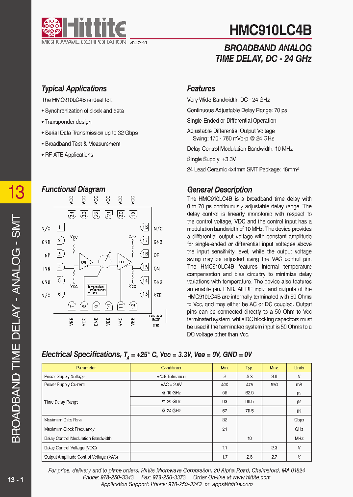 HMC910LC4B_3501473.PDF Datasheet