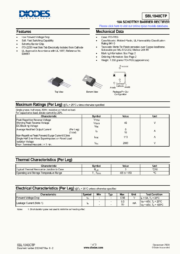 SBL1040CTP_3503013.PDF Datasheet