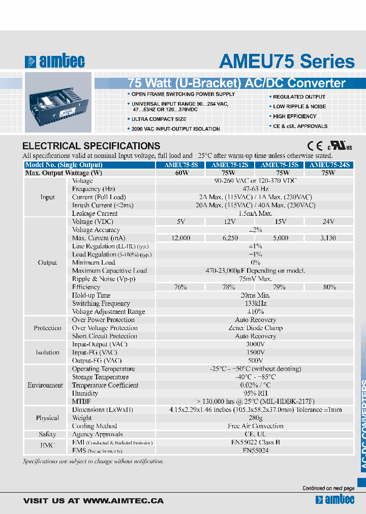 AMEU75-12S_3503515.PDF Datasheet