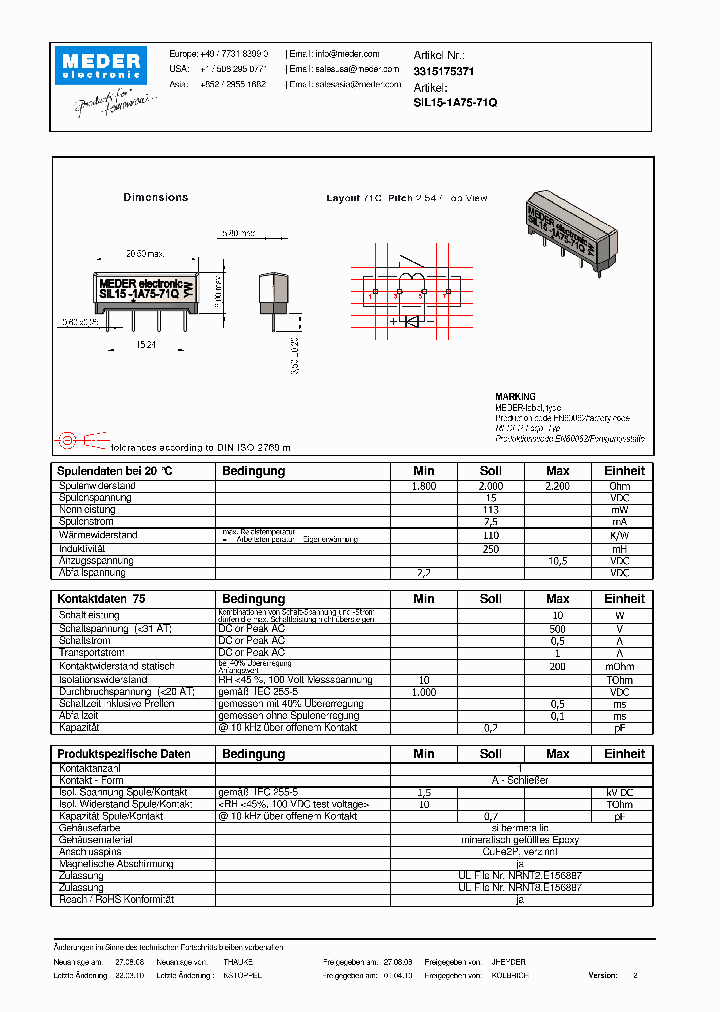 SIL15-1A75-71QDE_3507993.PDF Datasheet