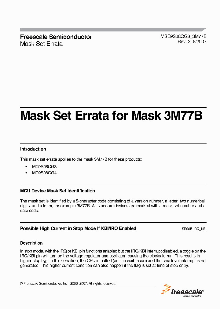 MSE9S08QG8_3516386.PDF Datasheet