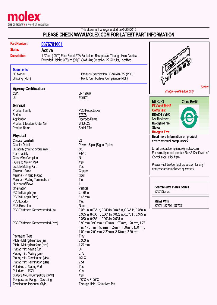 87678-1001_3521466.PDF Datasheet