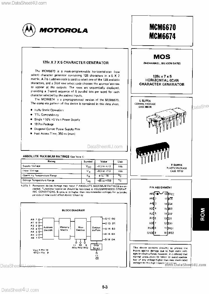 MCM6670_3524258.PDF Datasheet