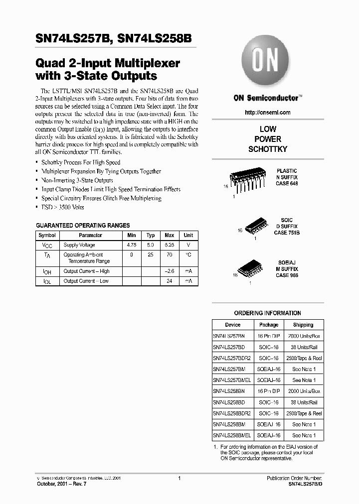 SN74LS257B-D_3528859.PDF Datasheet