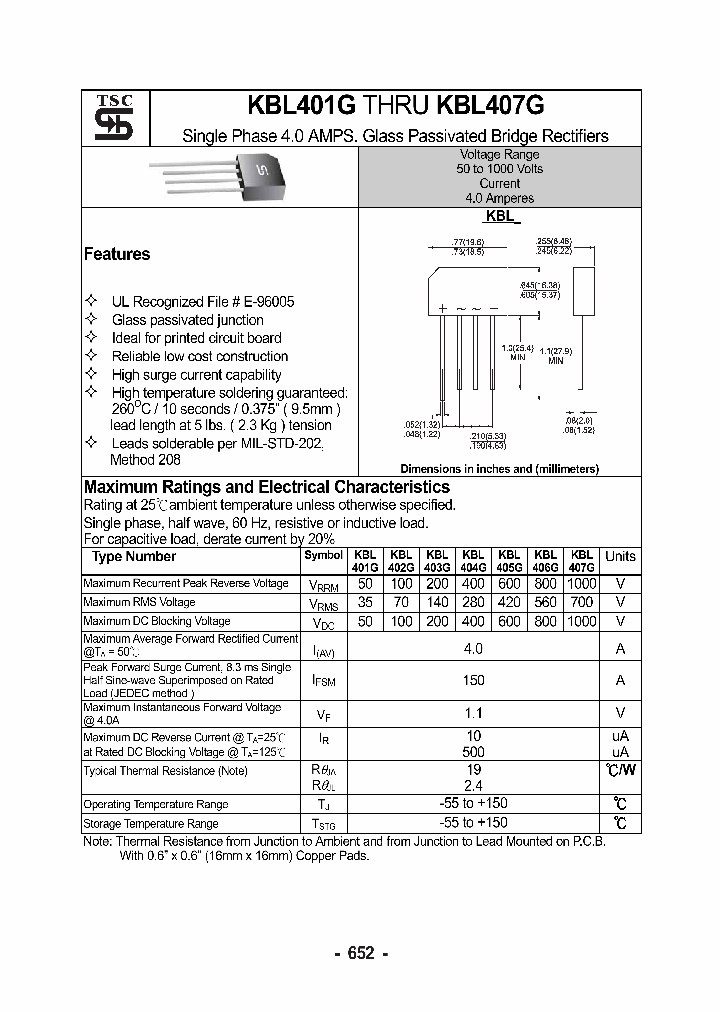 KBL407G_3534859.PDF Datasheet