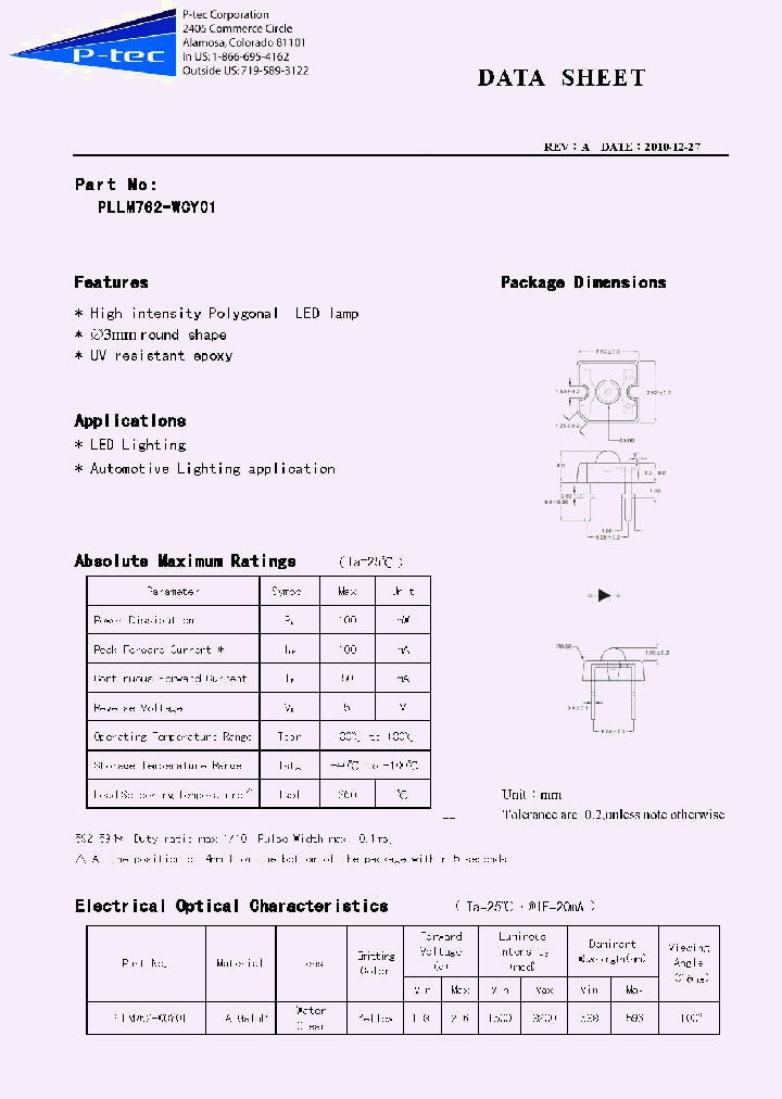 PLLM762-WCY01_3535369.PDF Datasheet