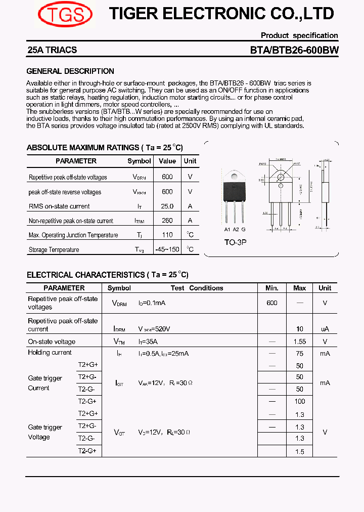 BTA26-600BW_3538060.PDF Datasheet
