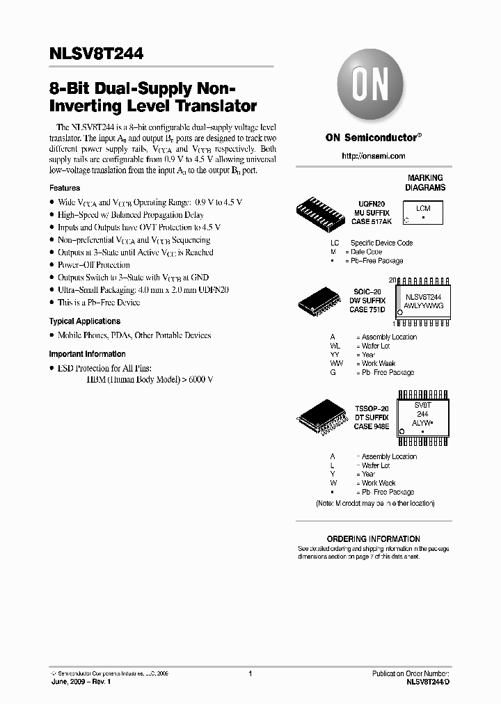 NLSV8T244MUTAG_3542045.PDF Datasheet