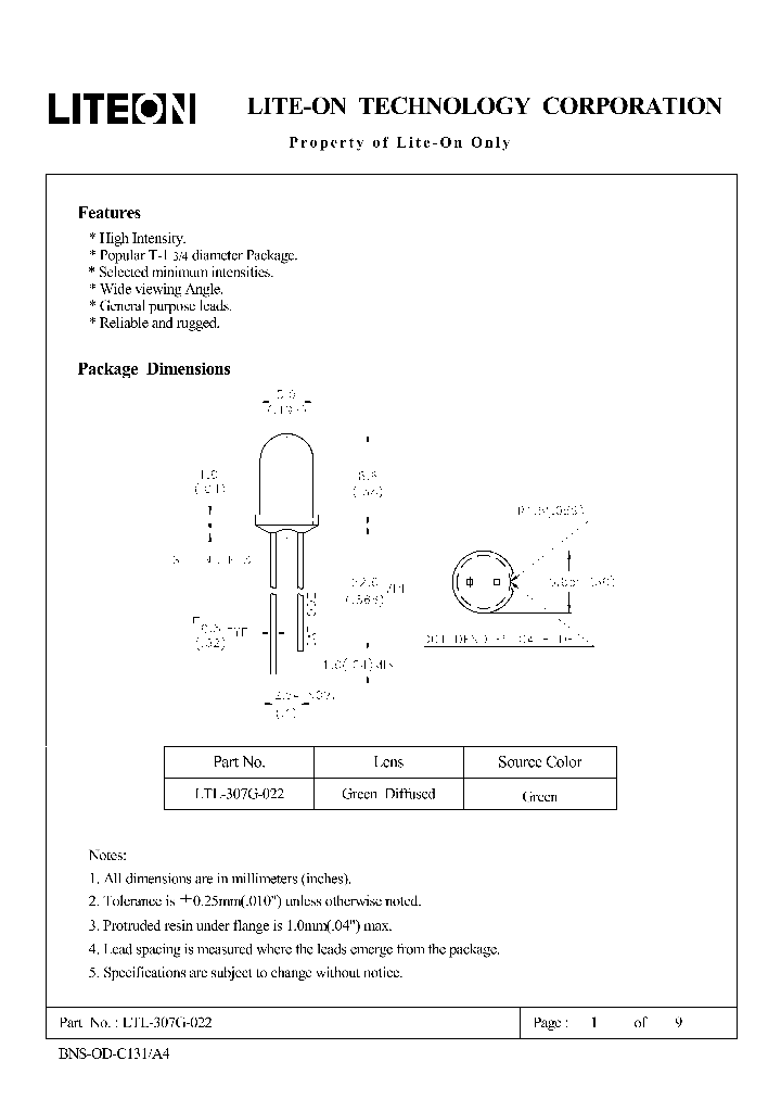 LTL-307G-022_3542604.PDF Datasheet