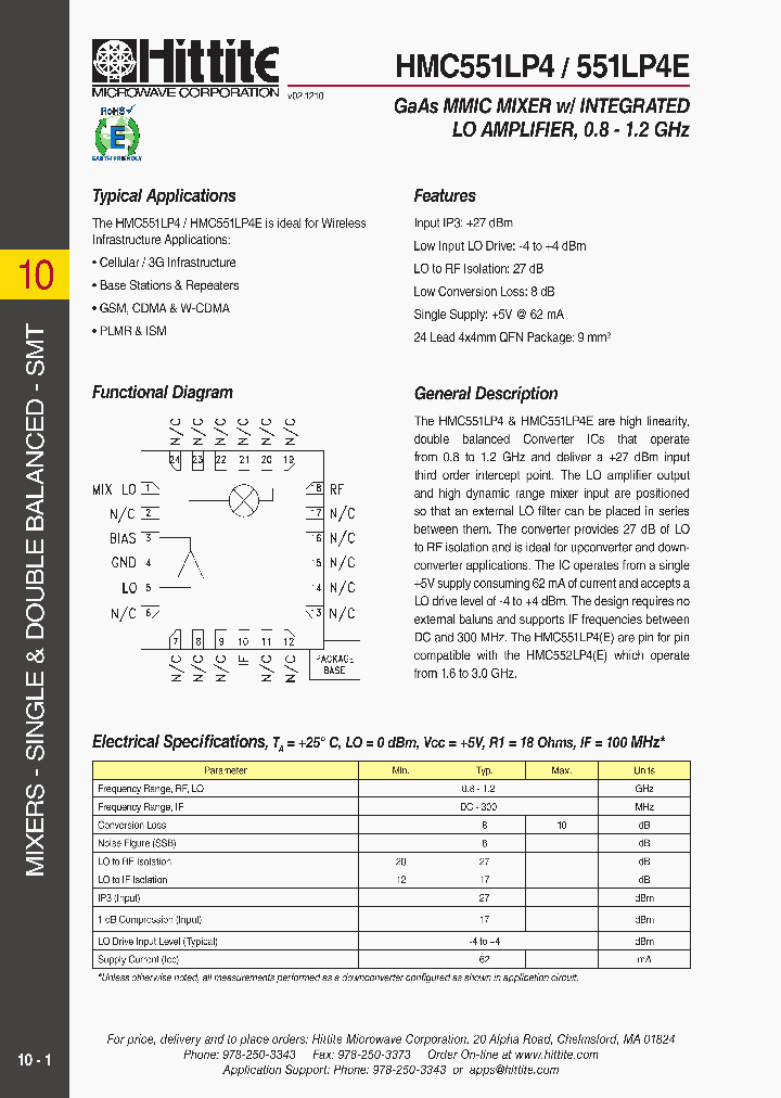 HMC551LP411_3545025.PDF Datasheet