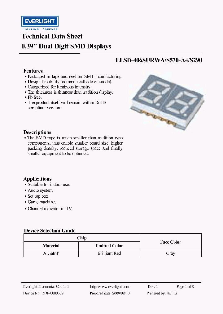 ELSD-406SURWA_3546835.PDF Datasheet