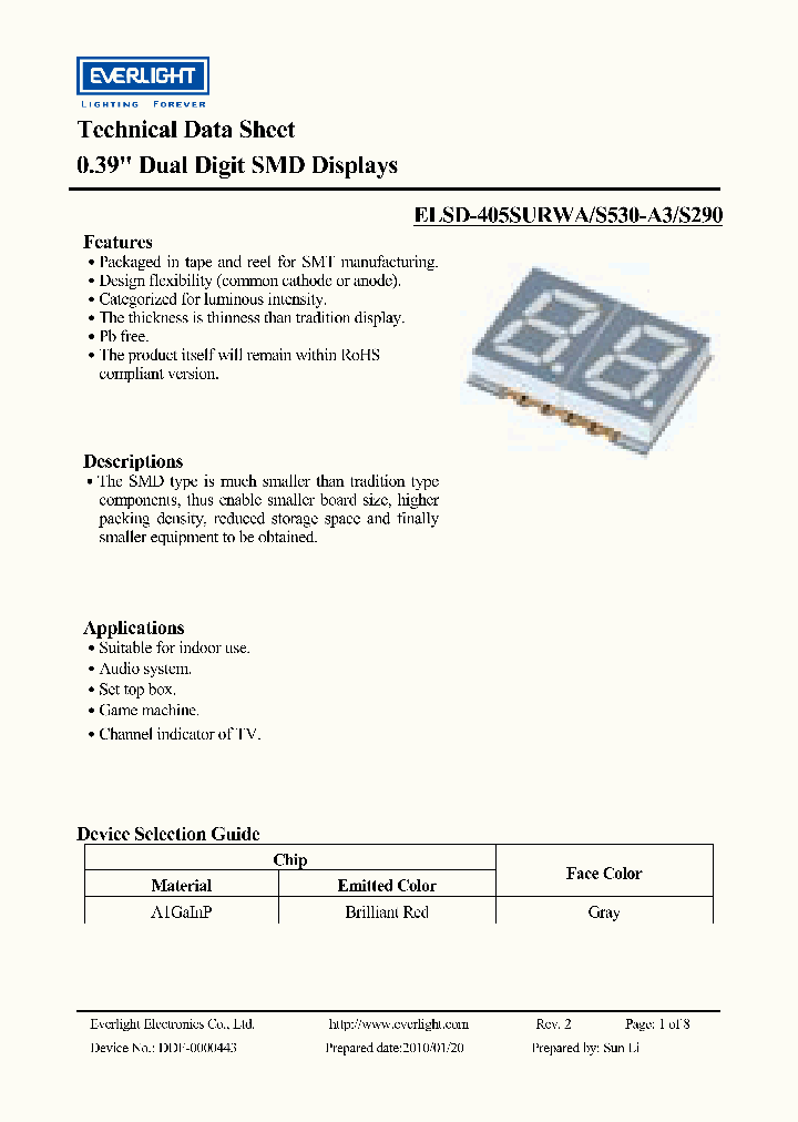 ELSD-405SURWA_3546834.PDF Datasheet