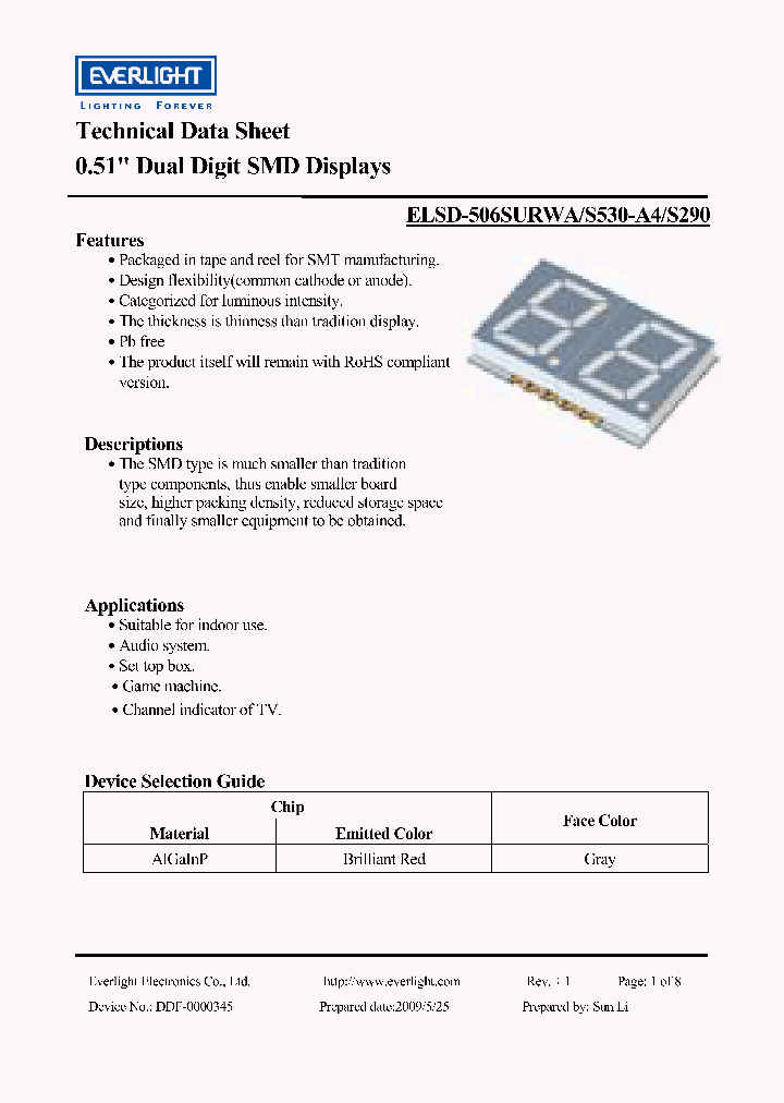 ELSD-506SURWA_3546837.PDF Datasheet