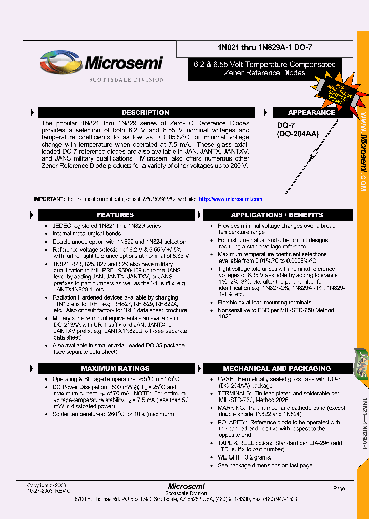 JANTXV1N827ATR-2_3548425.PDF Datasheet