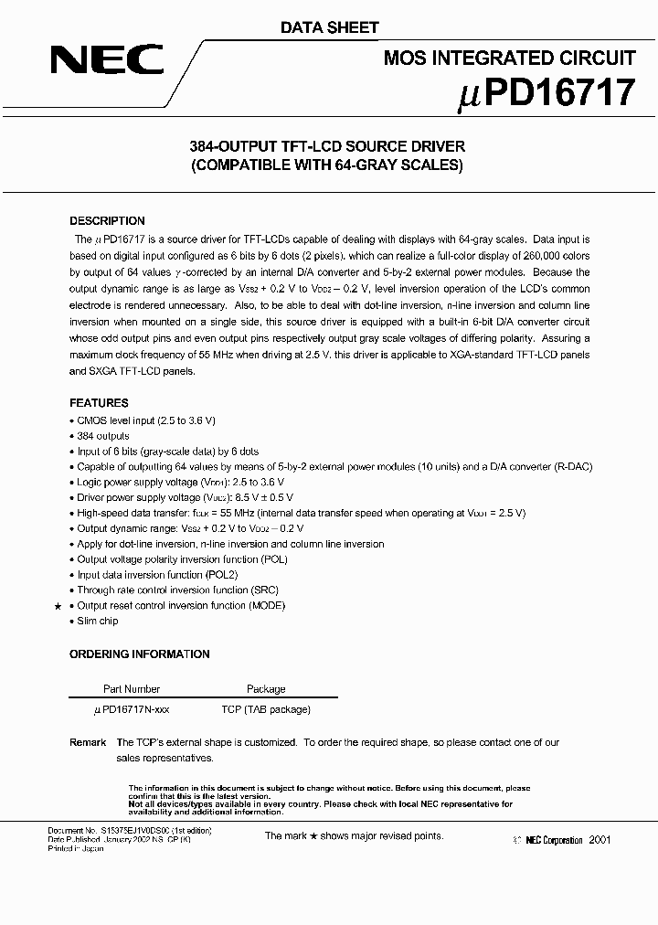UPD16717N-XXX_3555926.PDF Datasheet