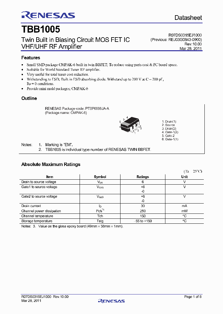 TBB1005EMTL-H_3555456.PDF Datasheet
