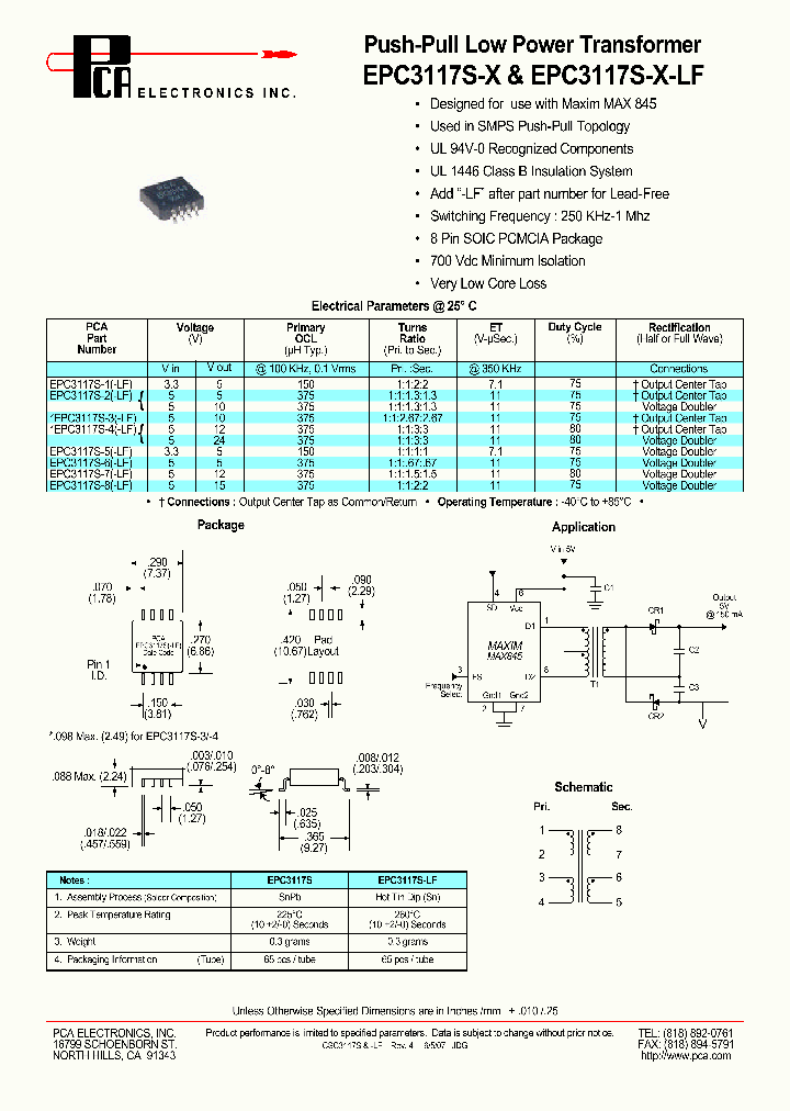 EPC3117S-X07_3559927.PDF Datasheet