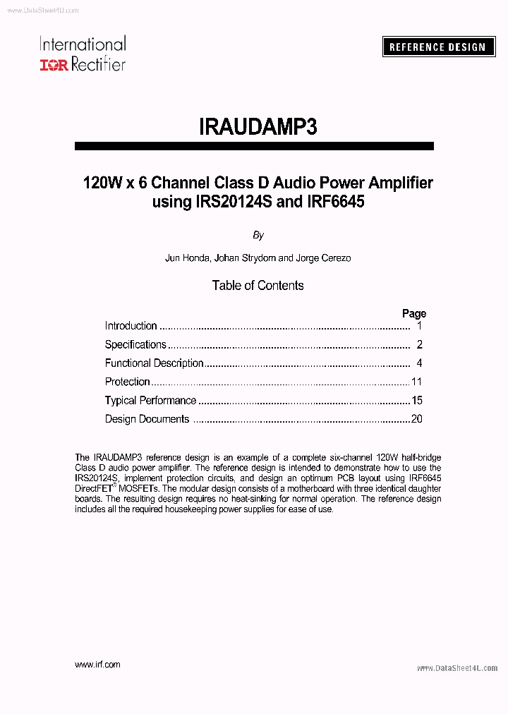 IRAUDAMP3_3559833.PDF Datasheet