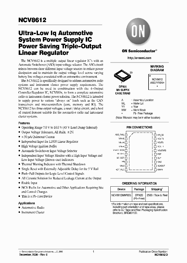 NCV8612_3562050.PDF Datasheet