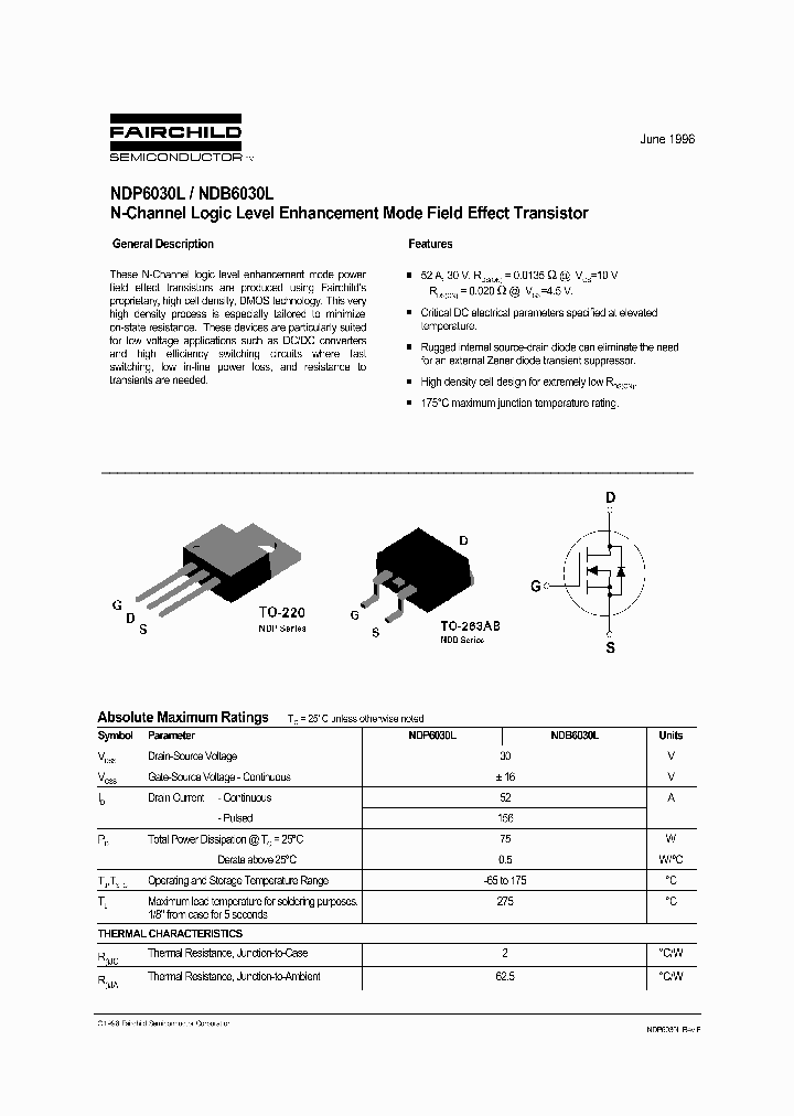 NDB6030L_3562283.PDF Datasheet