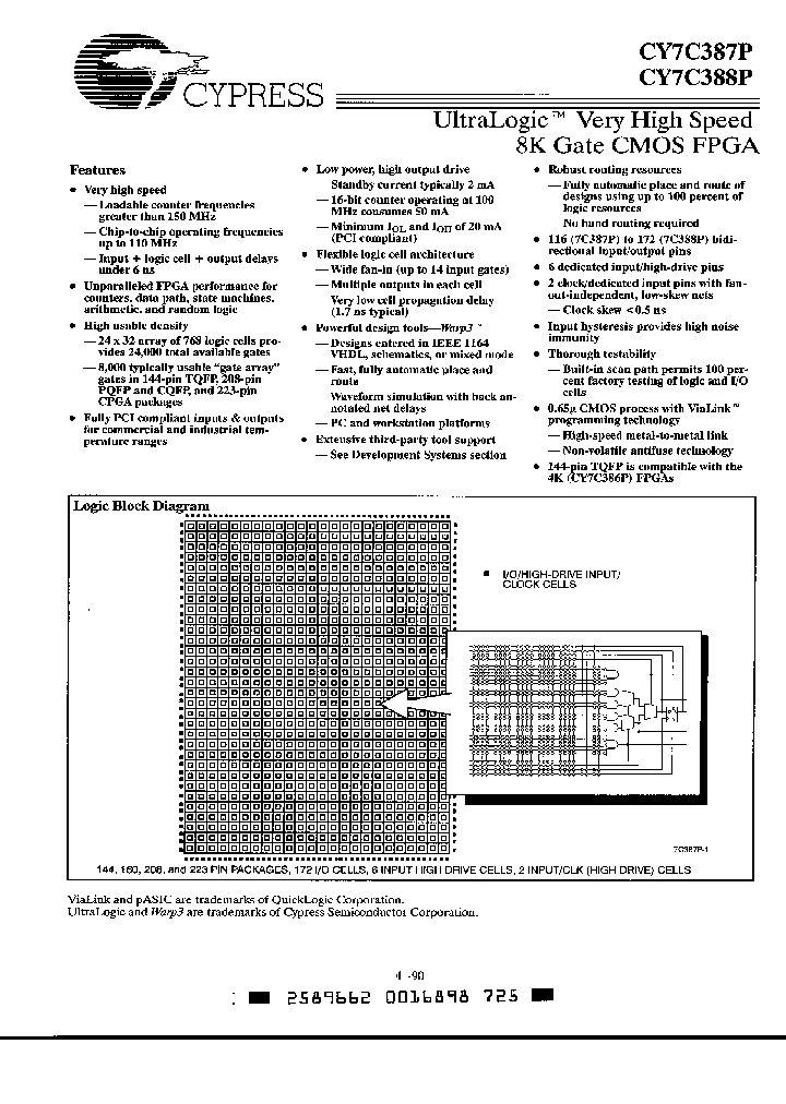 CY7C387P-0AI_3557280.PDF Datasheet